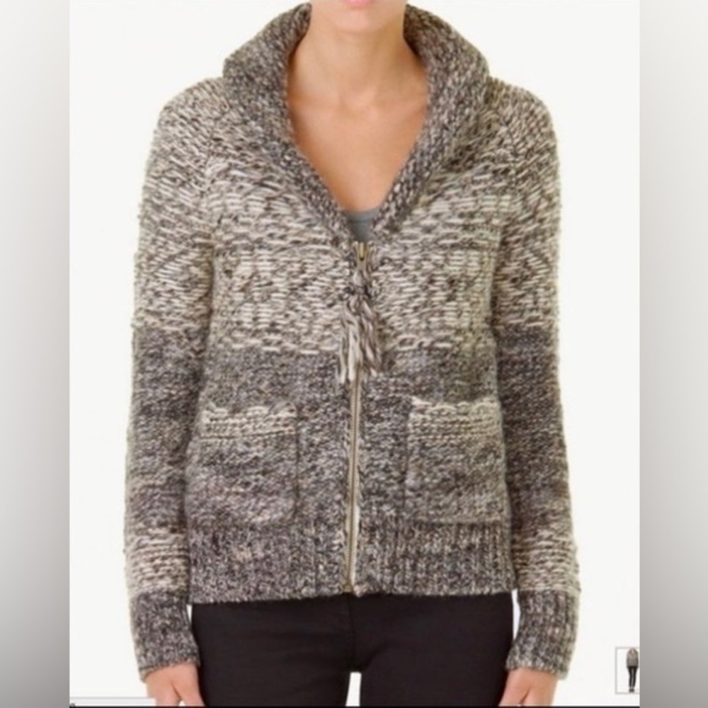 Wilfred Free Arable Alpaca/Wool Blend Zip Up Cardigan